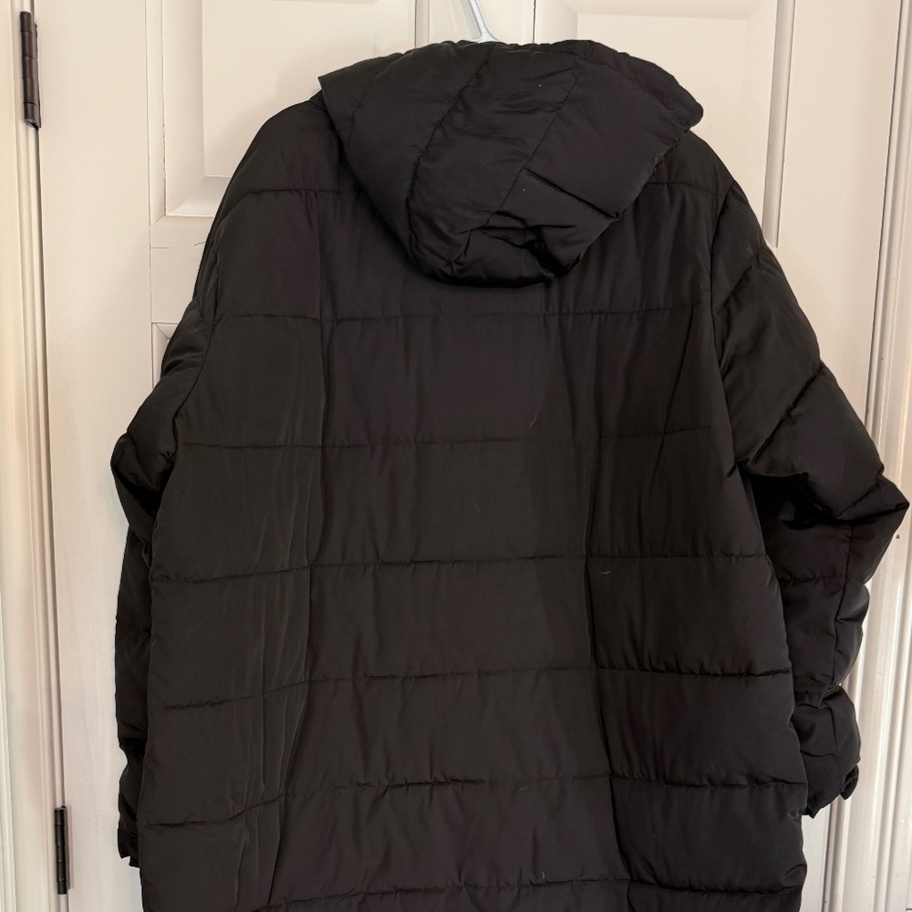 Universal Standard Everest Long Puffer Coat Black - Picture 11 of 12